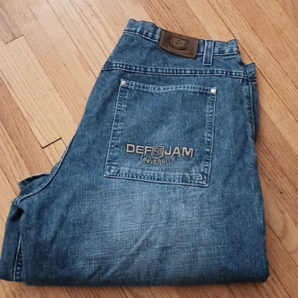 Def Jam University 1984 vintage blue denim shorts-sz 40